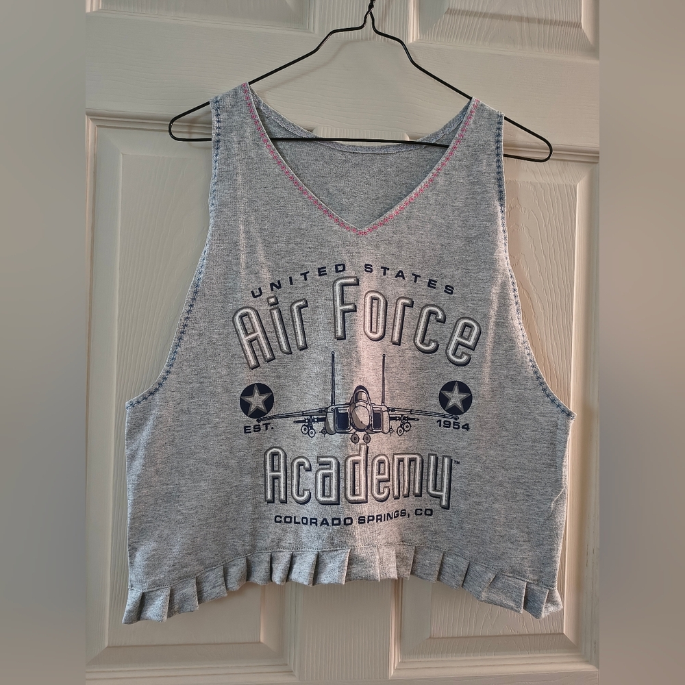 US Air Force Academy Shirt Size Medium ❤️ Upcycled ♥️